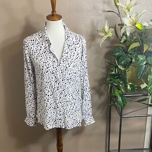 Velvet Heart Black and White Button Down Shirt